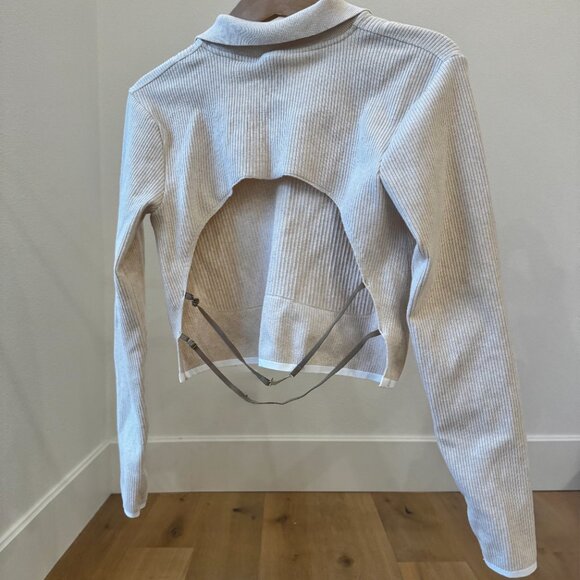 🔥 Nike x Jacquemus Polo Shirt XL  Streetwear Collab Hype Drop Neutral Beige 🔥 - Picture 14 of 16